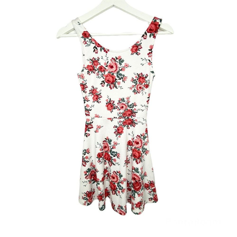H&M DIVIDED Floral Fit & Flare Mini Dress 2